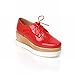 Carol Shoes Fashion Women's Comfort Lace-up Assorted Colors Casual Outdoor Platform Shoes