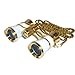 HQRP Opera Glasses Binocular White Pearl Color, Crystal Clear Optic (CCO), Necklace Chain in HQRP Gift Box