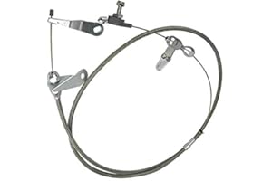 WONVON Transmission Kickdown Cable Kit, Stainless Braided Kick Down Cable Vehicle with a C4 Transmission For Ford C4/C6 (For Ford C4)