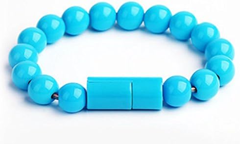 LISIMKE Blue Bracelet type Apple Lightning Cable 0.33ft [MFi Certified] for iPhone 5 6 7 8,7 Plus,6s,6,6 Plus,5 iPod iPad,High Speed Data Sync and Charge Cable