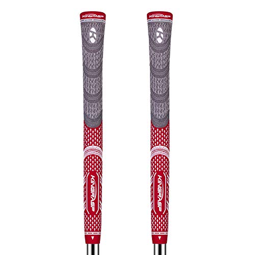 Lehui Multi Compound Golf Grips Set of 2 (Free 2 Tapes) Medium Size,5 Clolors Optional. (red, Standard)