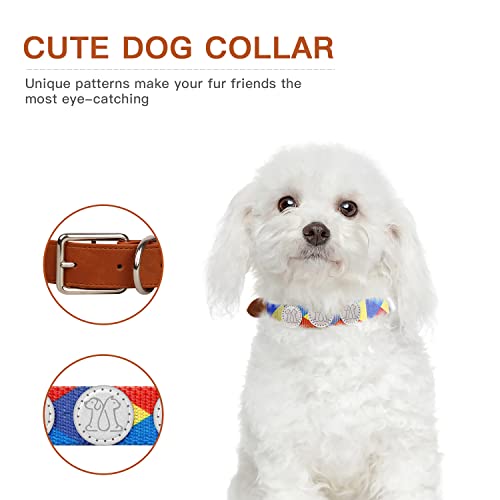 QUIQUE Roam Dog Collars for Medium Dogs/Small Dogs, Reflective