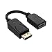 SIENOC Displayport DP Male to HDMI Female DP to HDMI Adapter Cable Video Audio Converter Color Black Pack of 2