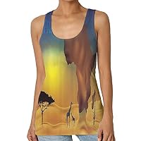DragonBuildingMaterials Sleeveless t Shirt for Womens Tank Tops Sleeveless Workout Small