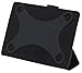 Rivacase 3137 Universal 10 Inch Tablet Cover Case with Camera Access, Smart, Protective, Black Vegan Leather