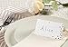 Best Paper Greetings 100 Wedding Table Place Cards with Gold Foil Polka Dot Design for Reserved Seating, Birthday, Banquet, and Events - Placecards for Table