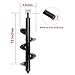 Auger Drill-Bit, LuvisR Garden Plant Flower Bulb Auger 3” x 12” Rapid Planter with Garden Gloves, Post or Umbrella Hole Digger for 3/8” Hex Drive Drill (3X12)