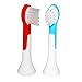 ITECHNIK Kids Replacement Heads for Philips Sonicare HX6034 Head Replacement Compatible With Electric Toothbrush Philips Sonicare Kids Standard, Blue 4 pcs, Red 4 pcs, 8 Count, Fit Age 4+