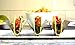 4 Pack - Stainless Steel Taco Holder Stand, Taco Truck Tray Style, Rack Holds Up to 3 Tacos Each, Oven Safe for Baking, Dishwasher and Grill Safe, by Texas Taco