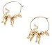 The Paragon Cat Hoop Earrings - Swinging and Dangling 3D Ear Jewelry
