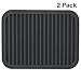 Smithcraft Silicone Trivets Mats for Hot Dishes and Hot Pots, Hot Pads for Countertops, Tables, Pot Holders, Spoon Rest Small Drying Mats Set of 2 Color Black