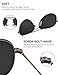 LUENX Aviator Sunglasses for Men Women Grey Non-Mirrored Metal Frame - UV 400 60MM with Accessories Classic style