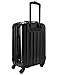 Genius Pack Hardside Luggage Spinner - Smart, Organized, Lightweight Suitcase - TSA Approved Maximum Allowance Cabin Size (Aerial - Jet Black)