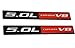 2 x (pair/set) Red Black Ford Coyote Engine Swap 5.0L V8 4951cc Fender Hook Trunk Emblem Badge for Ford Mustang & F150