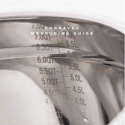 BINO 3Piece Stainless Steel Mixing Bowl Set with Lids, Black