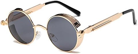 Metal Round Steampunk Sunglasses Men Women Fashion Glasses Designer Retro Frame Vintage Sunglasses UV400