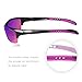 Hulislem S1 Sport Polarized Sunglasses FDA Approved (Black-Purple)
