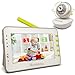 Moonybaby Video Baby Monitor with Camera and Audio, Large 4.3 Inches Screen, Extra 170 Degree Wide View Lens, Split Screen, Auto Night Vision, 2 Way Talk Back, Power Saving, Room Temperature