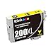 E-Z Ink (TM) Remanufactured Ink Cartridge Replacement for Epson 200XL T200XL120 T200XL220 T200XL320 T200XL420 (4 Black, 2 Cyan, 2 Magenta, 2 Yellow 10 PACK)
