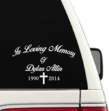 In Loving Memory Of Cross Car Decal (#5) - 5x8