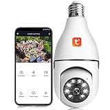1080P Light Bulb Camera, Wireless 2.4GHz WiFi Home