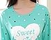 MyFav Girls' Comfy Sleepwear Hearts Shape Pajama Set Sweet Dream Leisure Nighty