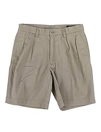 Polo Ralph Lauren Shorts verdes elásticos planos delanteros planos para hombre BHFO
