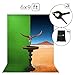 Green Screen Photo Backdrop or Background 6х9 Ft – 100% Cotton Muslin Chromakey Curtain Collapsible Set for Photography Studio Videos Gaming - Bonus 3 Backdrop Clamps & a Carry Bag - MUVR lab