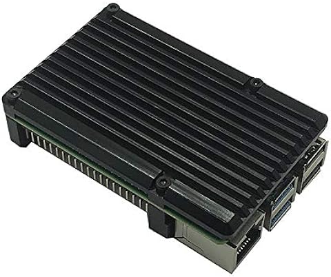 Nrpfell para Raspberry Pi 4 B-Type Carcasa de Aluminio Carcasa de Metal Chasis de AleacióN de Aluminio Chaleco de Enfriamiento de Aluminio Sin Ventilador