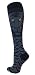 Ladies Fashion Therapeutic Compression Socks Black/Grey Tiger