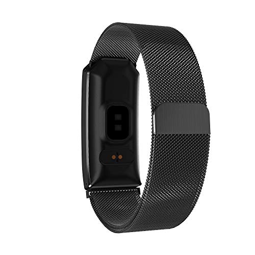 Sunward Sports Heart Rate/Sleep Monitor Fitness Tracker Smart Watch Wrist Band Bracelet, Pedometer Watch for Women and Men (Black) - Thumbnail 2