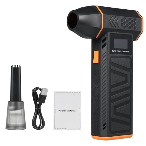 Dispositivo antipolvere ad aria compressa, 110.000 giri/min, LCD, indicatore di velocità e potenza del vento, ricarica rapida 30 W per la pulizia di tastiere del computer, computer portatili,