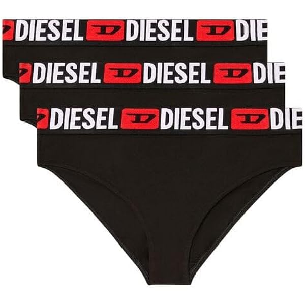 Diesel UFST-STARS-THREEPACK Black at Amazon Women's Clothing