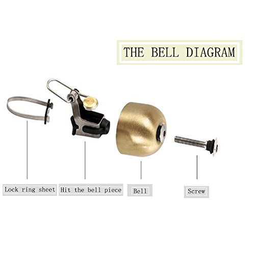 Vintage Bike Bell Cycling Horn For Mountain Bike Road Bike, Mini Retro Bicycle Ring Bell Bike Horn, Bell Ding Clear Loud, Easy To Install, Great Bike Accessories For Adults Girls Kids (Glod) - Thumbnail 5