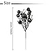 KI Store Black Christmas Tree Picks Stems Pack of 9 Artificial Glittered Berry Stems Black Tree Ornaments Decoration for Xmas Tree Halloween Wreath Garland Handcraft