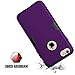 RabeMall Shockproof iPhone 7 Case, Sturdy and Durable and Slim Fit Case for Apple iPhone 7,Purple Black