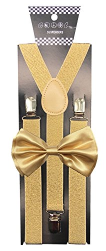 image for Consumable Depot CD Gold Suspender with Matching Metalic, Champagne, S