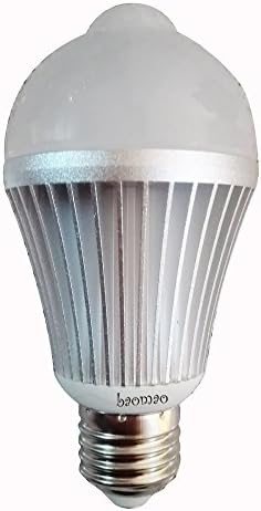 E26 Based 8W AC 85-265V Ra85 A19 PIR Infrared Motion Detection Sensor Light Sensor LED Bulb Auto Switch Energy Saving Night Lamp Indoor Lighting Warm White 60W lncandescent Bulbs Equivalent
