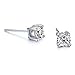 Dazzling 1/4 Carat Total Weight Natural Diamond Stud Earring Set in 14k White Gold (Color: I-J-K, Clarity: I2-I3