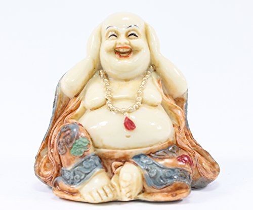 Feng shui hear no evil happy face laughing buddha figur…