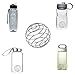 5 PCS Milkshake Protein Blenders, DaKuan Food Grade Stainless Steel Wire Mixer Mixing Ball for Shaker, Drinking Bottle Cup