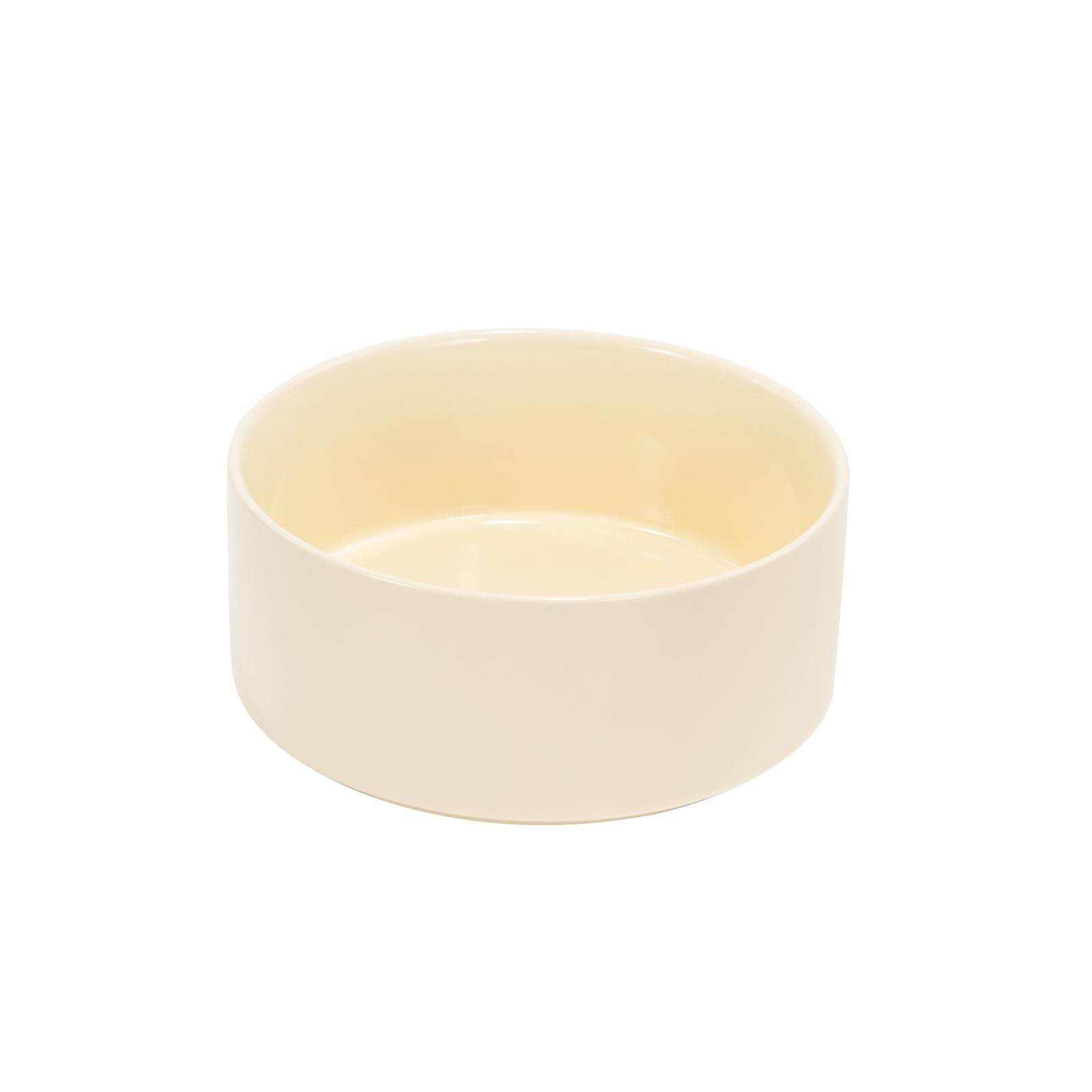 SPUNKYJUNKY Ceramic Dog Bowl Feeding Bowl Cat Bowl for Cats and Dogs (1800 ml, Beige) — image 1