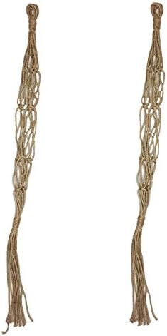 CHESEY Macrame Plant Hanger Indoor Outdoor Hanging Planter Basket Rope (Pack of 2)