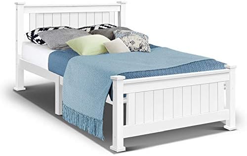 white king single bed frame