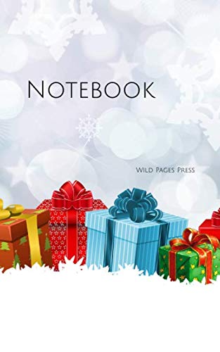 Notebook: gift Christmas surprise present pressie package box ribbon Xmas by Wild Pages Press