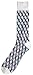 Soxmile Mens Big and Tall Jacquard Fashion Crew Socks - Square Stripes