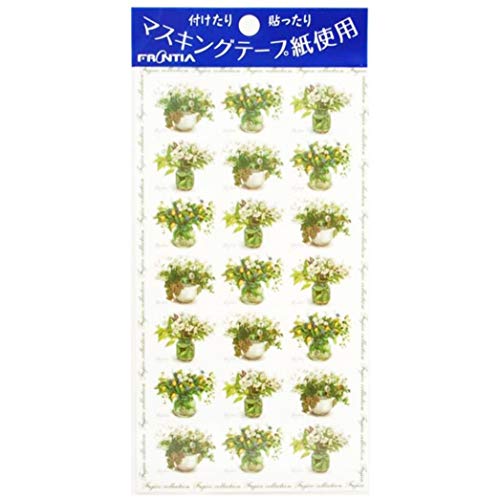Frontia Cute Flower Floral Japanese Stickers Seals Envelope Masking Paper Decoratiove Gift Label - Thumbnail 4