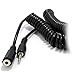 kenable Coiled 3.5mm Stereo Jack to Socket Headphone Extension Cable Lead 4m (~13 feet)