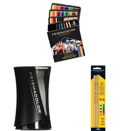 Prismacolor Premier Mixed Media Color Set, 79-Piece Kit with Pencil Sharpener and Blender Pencils