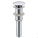 VCCUCINE Chrome Bathroom Lavatory Basin Pop Up Vessel Sink Drain, Bathroom Sink Drain Without Overflow